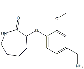 3-[4-(aminomethyl)-2-ethoxyphenoxy]azepan-2-one Structure