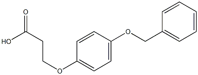 3-[4-(benzyloxy)phenoxy]propanoic acid Structure