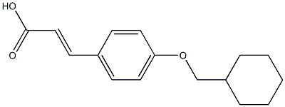 3-[4-(cyclohexylmethoxy)phenyl]prop-2-enoic acid 구조식 이미지
