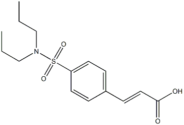 3-[4-(dipropylsulfamoyl)phenyl]prop-2-enoic acid Structure