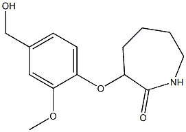 3-[4-(hydroxymethyl)-2-methoxyphenoxy]azepan-2-one 구조식 이미지