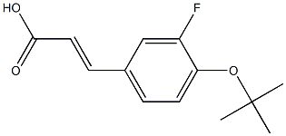 3-[4-(tert-butoxy)-3-fluorophenyl]prop-2-enoic acid 구조식 이미지