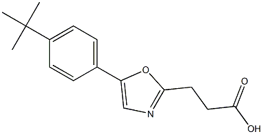 3-[5-(4-tert-butylphenyl)-1,3-oxazol-2-yl]propanoic acid Structure