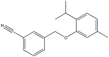 3-[5-methyl-2-(propan-2-yl)phenoxymethyl]benzonitrile Structure