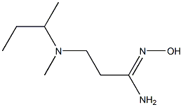 3-[butan-2-yl(methyl)amino]-N'-hydroxypropanimidamide Structure