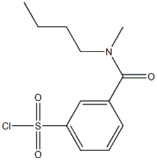 3-[butyl(methyl)carbamoyl]benzene-1-sulfonyl chloride 구조식 이미지