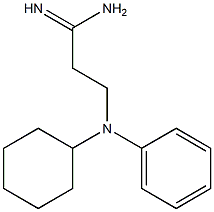 3-[cyclohexyl(phenyl)amino]propanimidamide Structure