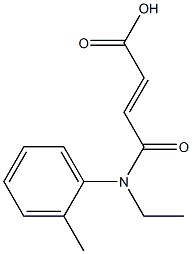 3-[ethyl(2-methylphenyl)carbamoyl]prop-2-enoic acid Structure