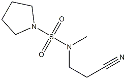 3-[methyl(pyrrolidine-1-sulfonyl)amino]propanenitrile 구조식 이미지