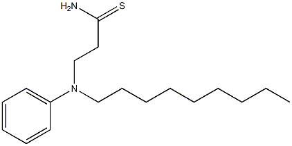 3-[nonyl(phenyl)amino]propanethioamide 구조식 이미지