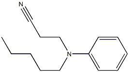 3-[pentyl(phenyl)amino]propanenitrile Structure