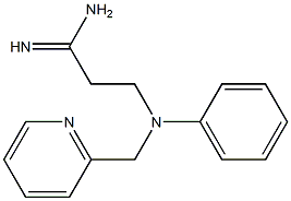 3-[phenyl(pyridin-2-ylmethyl)amino]propanimidamide 구조식 이미지