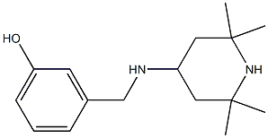 3-{[(2,2,6,6-tetramethylpiperidin-4-yl)amino]methyl}phenol Structure