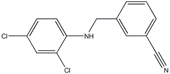 3-{[(2,4-dichlorophenyl)amino]methyl}benzonitrile Structure