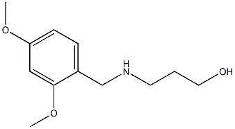 3-{[(2,4-dimethoxyphenyl)methyl]amino}propan-1-ol 구조식 이미지