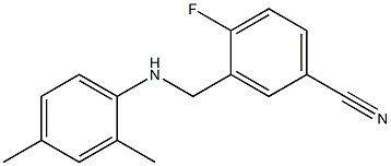 3-{[(2,4-dimethylphenyl)amino]methyl}-4-fluorobenzonitrile Structure