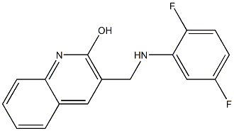 3-{[(2,5-difluorophenyl)amino]methyl}quinolin-2-ol 구조식 이미지