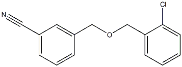 3-{[(2-chlorobenzyl)oxy]methyl}benzonitrile 구조식 이미지