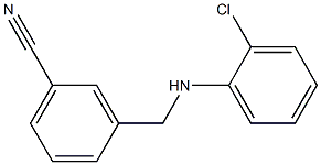 3-{[(2-chlorophenyl)amino]methyl}benzonitrile 구조식 이미지