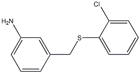 3-{[(2-chlorophenyl)sulfanyl]methyl}aniline 구조식 이미지