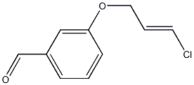 3-{[(2E)-3-chloroprop-2-enyl]oxy}benzaldehyde Structure