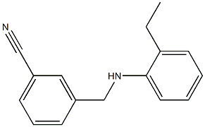 3-{[(2-ethylphenyl)amino]methyl}benzonitrile Structure