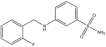 3-{[(2-fluorophenyl)methyl]amino}benzene-1-sulfonamide 구조식 이미지