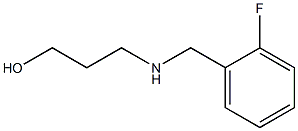 3-{[(2-fluorophenyl)methyl]amino}propan-1-ol 구조식 이미지