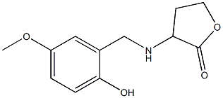 3-{[(2-hydroxy-5-methoxyphenyl)methyl]amino}oxolan-2-one Structure