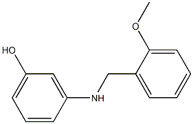 3-{[(2-methoxyphenyl)methyl]amino}phenol 구조식 이미지