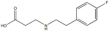 3-{[2-(4-fluorophenyl)ethyl]amino}propanoic acid 구조식 이미지