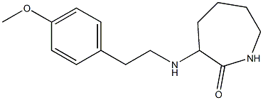 3-{[2-(4-methoxyphenyl)ethyl]amino}azepan-2-one Structure