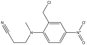 3-{[2-(chloromethyl)-4-nitrophenyl](methyl)amino}propanenitrile Structure