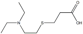 3-{[2-(diethylamino)ethyl]thio}propanoic acid 구조식 이미지