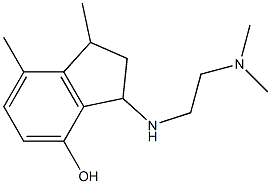 3-{[2-(dimethylamino)ethyl]amino}-1,7-dimethylindan-4-ol Structure