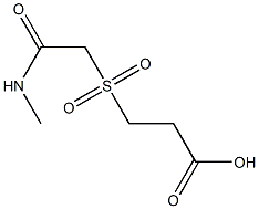 3-{[2-(methylamino)-2-oxoethyl]sulfonyl}propanoic acid Structure