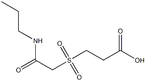 3-{[2-oxo-2-(propylamino)ethyl]sulfonyl}propanoic acid Structure