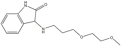 3-{[3-(2-methoxyethoxy)propyl]amino}-2,3-dihydro-1H-indol-2-one 구조식 이미지