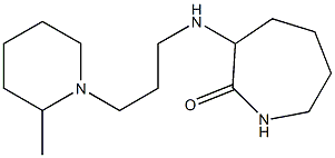 3-{[3-(2-methylpiperidin-1-yl)propyl]amino}azepan-2-one 구조식 이미지