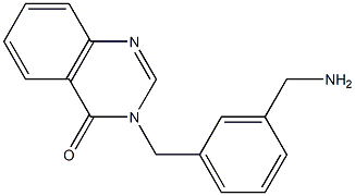 3-{[3-(aminomethyl)phenyl]methyl}-3,4-dihydroquinazolin-4-one Structure