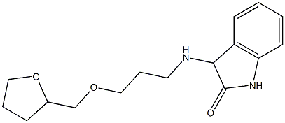 3-{[3-(oxolan-2-ylmethoxy)propyl]amino}-2,3-dihydro-1H-indol-2-one Structure