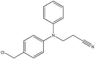 3-{[4-(chloromethyl)phenyl](phenyl)amino}propanenitrile Structure