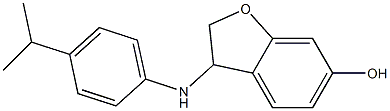 3-{[4-(propan-2-yl)phenyl]amino}-2,3-dihydro-1-benzofuran-6-ol Structure