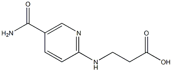 3-{[5-(aminocarbonyl)pyridin-2-yl]amino}propanoic acid 구조식 이미지