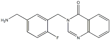 3-{[5-(aminomethyl)-2-fluorophenyl]methyl}-3,4-dihydroquinazolin-4-one 구조식 이미지