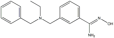 3-{[benzyl(ethyl)amino]methyl}-N'-hydroxybenzene-1-carboximidamide 구조식 이미지