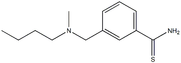3-{[butyl(methyl)amino]methyl}benzenecarbothioamide Structure