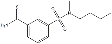3-{[butyl(methyl)amino]sulfonyl}benzenecarbothioamide 구조식 이미지
