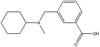 3-{[cyclohexyl(methyl)amino]methyl}benzoic acid 구조식 이미지