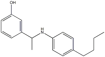 3-{1-[(4-butylphenyl)amino]ethyl}phenol Structure